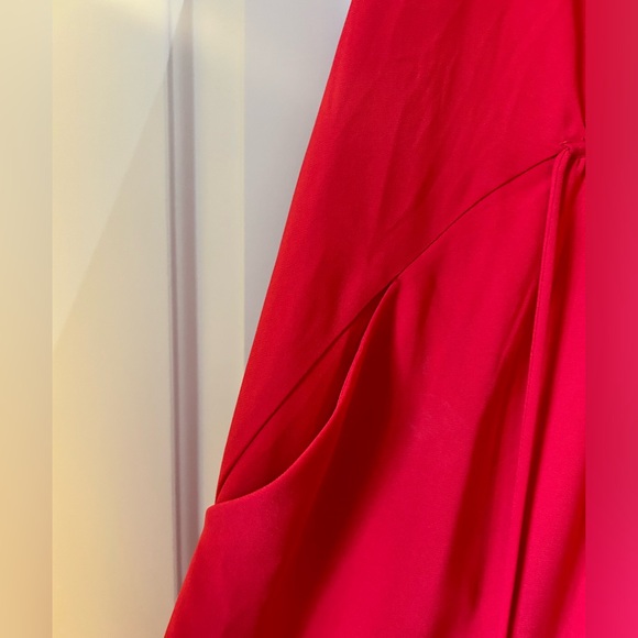 Wilfred size small red/coral mini tie up sleeveless dress - Picture 2 of 7